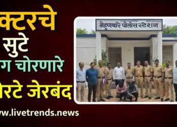 ट्रॅक्टरचे सुटे भाग चोरणारे चोरटे जेरबंद: मेहुणबारे पोलिसांची कामगिरी