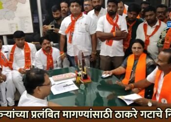 शेतकऱ्यांच्या प्रलंबित व विविध मागण्यांसाठी ठाकरे गटाचे निवेदन (व्हिडीओ)