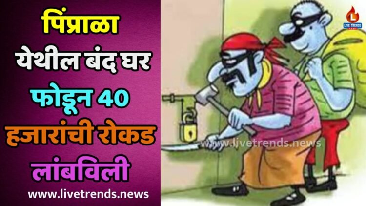 पिंप्राळा येथील बंद घर फोडून 40 हजारांची रोकड लांबविली