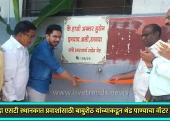 सावदा एसटी स्थानकात प्रवाशांसाठी बाबुशेठ यांच्याकडून थंड पाण्याचा वॉटर कुलर;