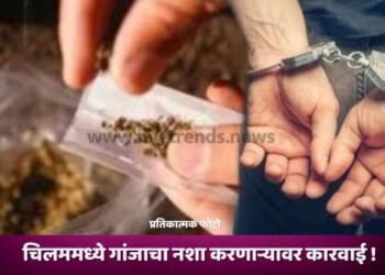 चिलममध्ये गांजाचा नशा करणाऱ्यावर कारवाई !