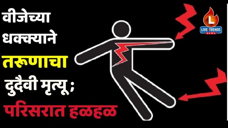 वीजेच्या धक्क्याने तरूणाचा दुदैवी मृत्यू ; परिसरात हळहळ