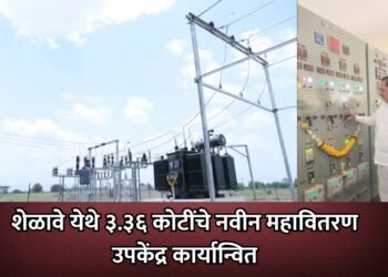 शेळावे येथे ३.३६ कोटींचे नवीन महावितरण उपकेंद्र कार्यान्वित